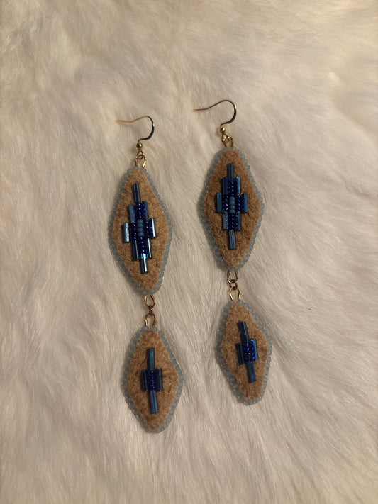 delta braid earrings